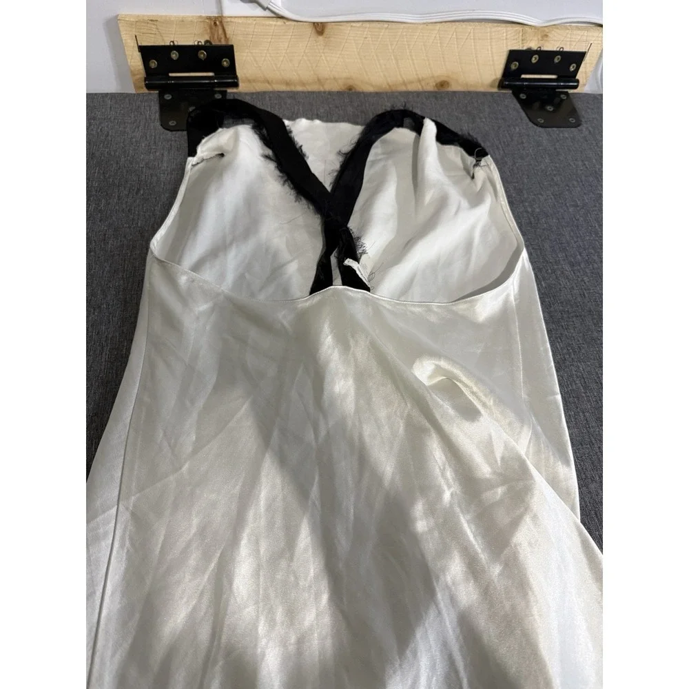 Vintage Vera Wang Women's White Slip Dress Sz S